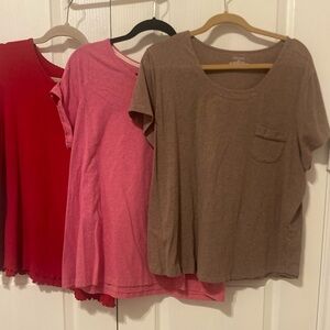Lot of 3 Sleep Sense Women’s Sleep Tops - Size XL